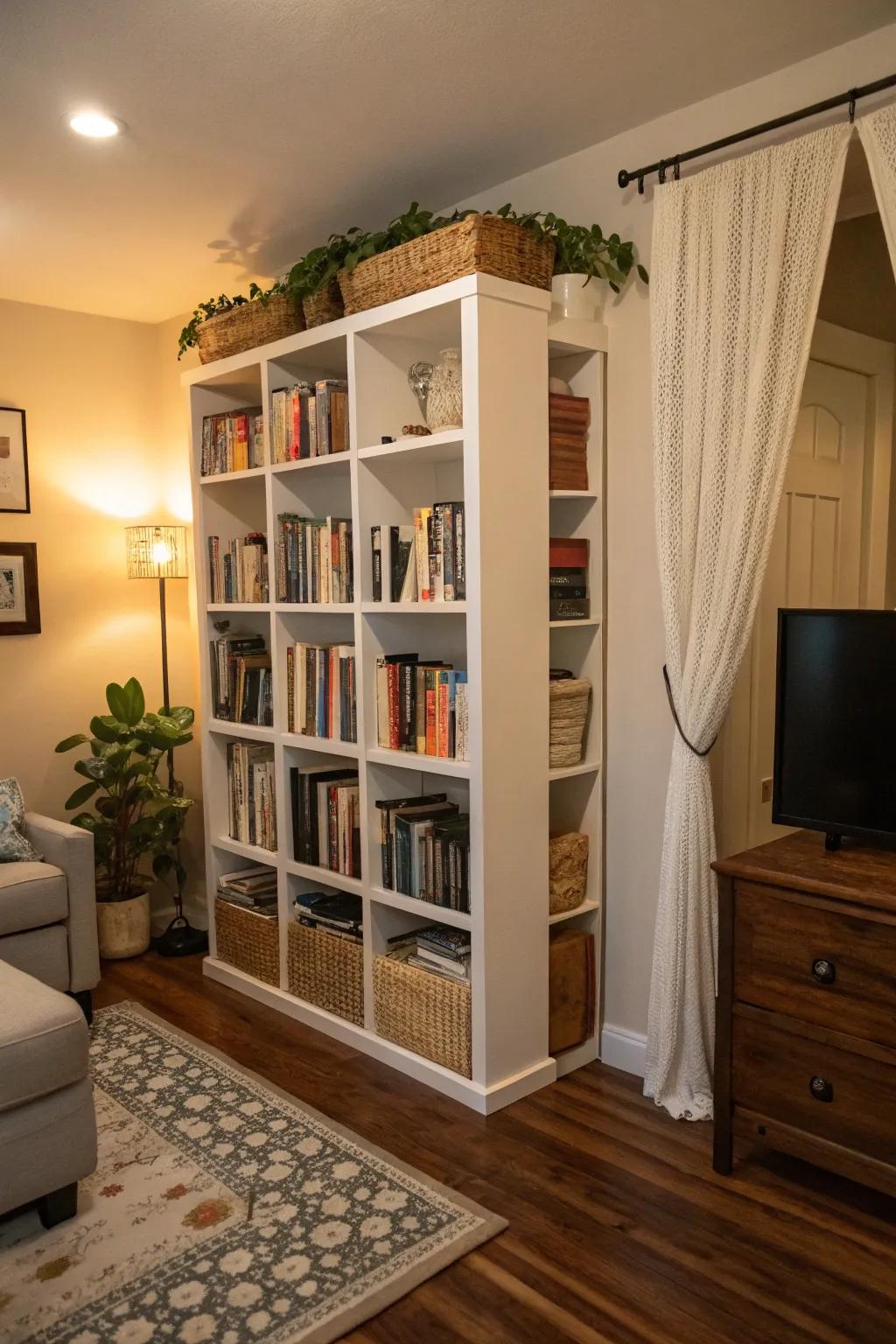 Vertical storage solutions allow you to reach new heights.