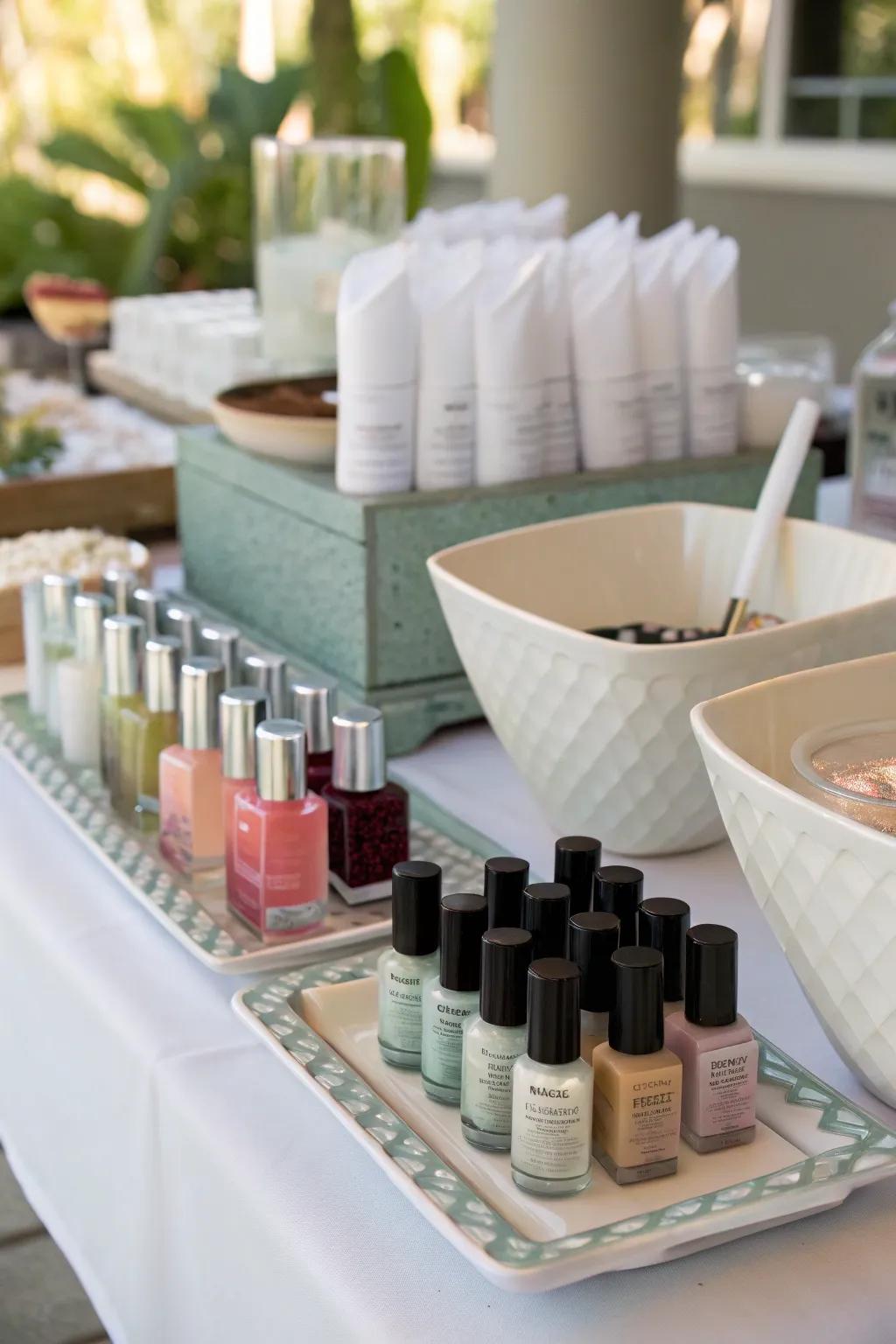 Individual spa hubs guarantee everyone enjoys their own pampering session.