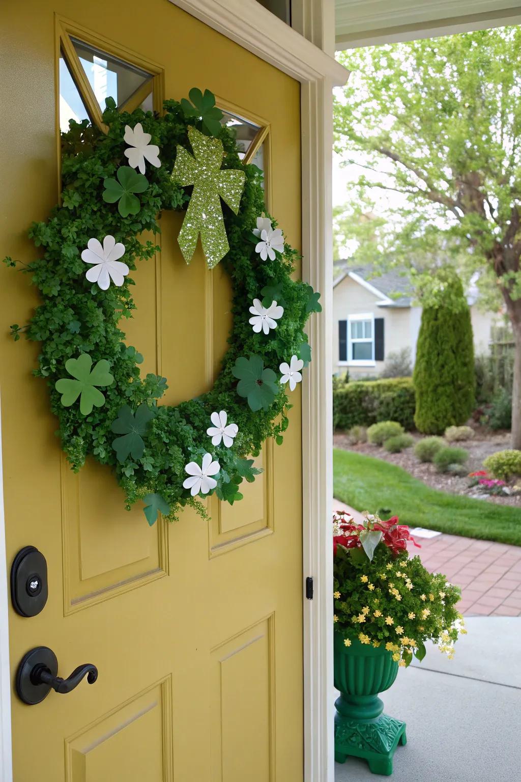 Embrace guests with an endearing St. Patrick's Day ornament.