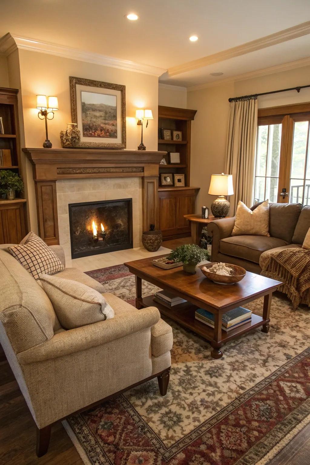 Mindful furniture placement optimizes room flow and usability.