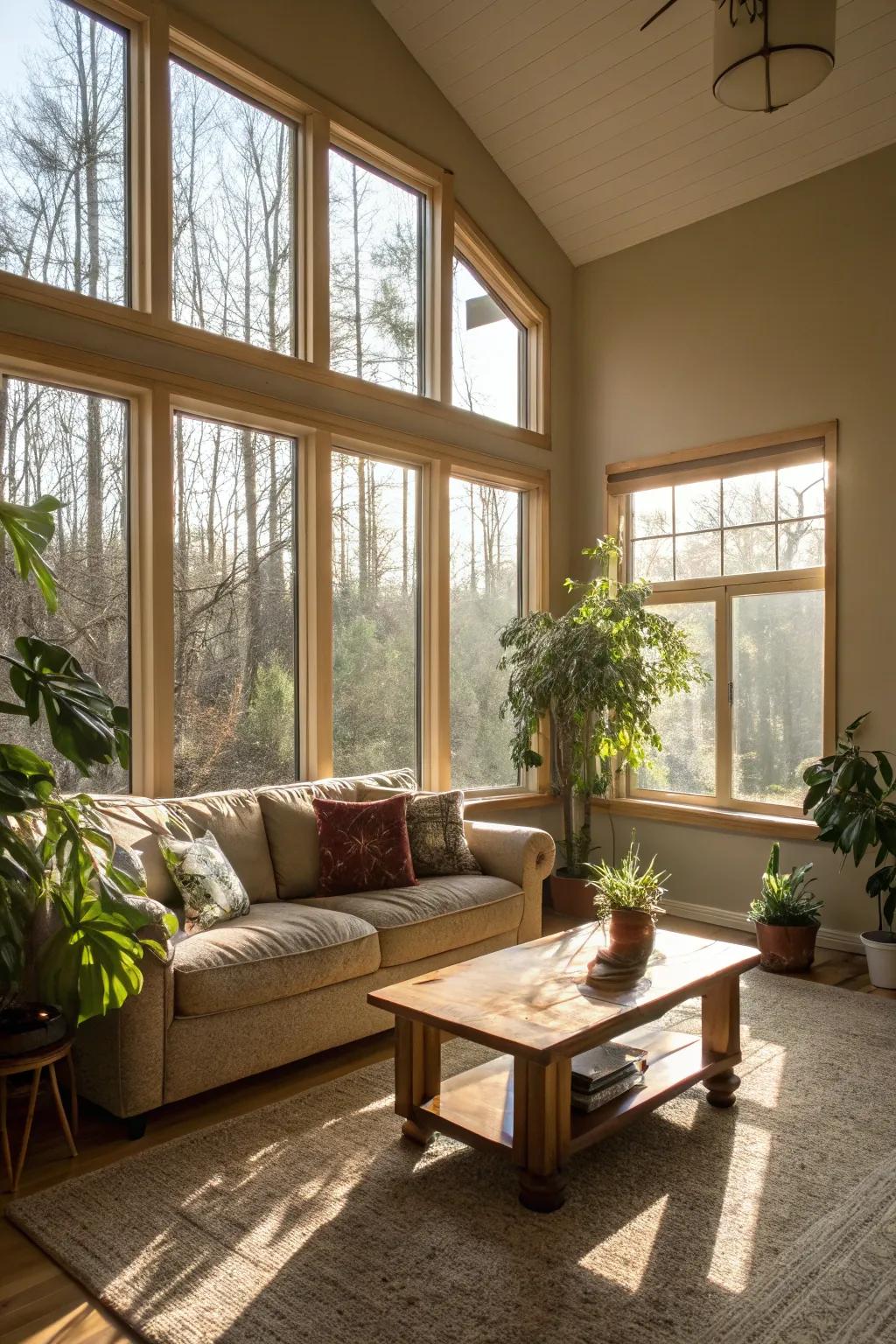 Natural light invigorates any area.