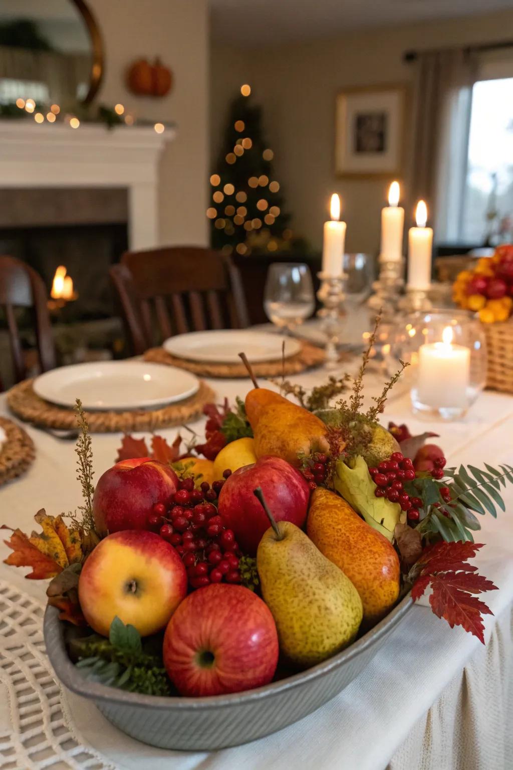 Pears and pippins infuse pigment and freshness into your table.