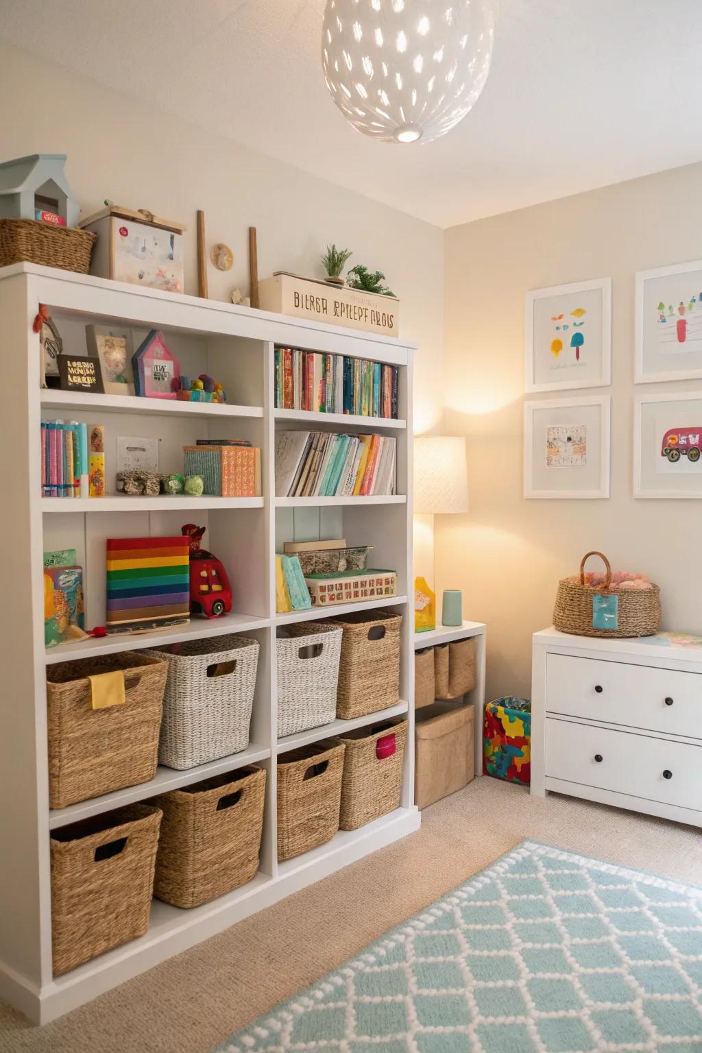 Clever storing approaches maintain an orderly and clutter-free space.