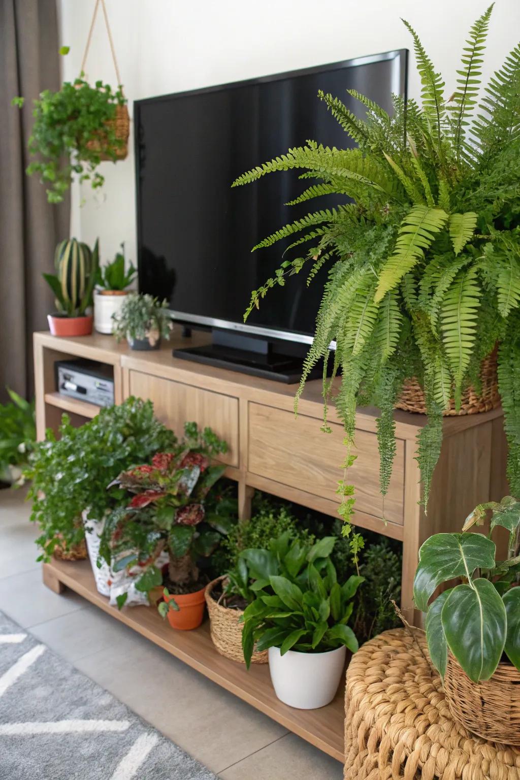 A touch of green gives a breath of fresh air.