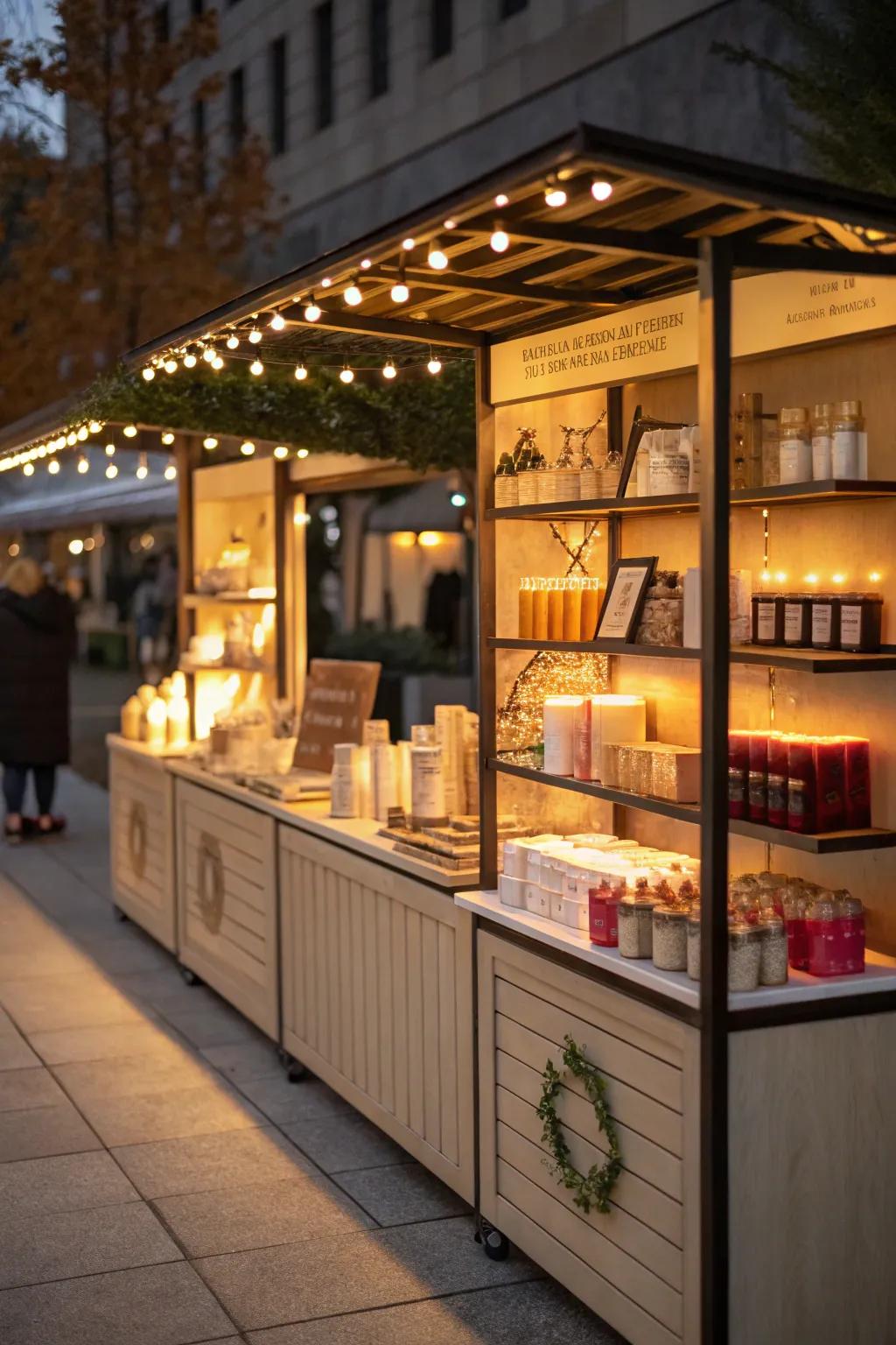 Thoughtful lighting accentuating items and enhancing the atmosphere.