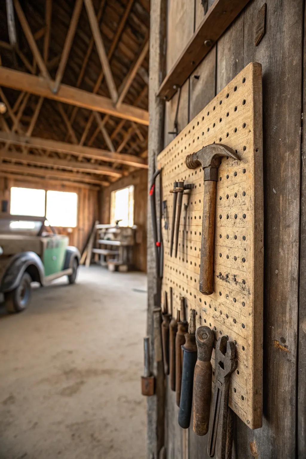 Classic instruments contribute genuineness and charm to a garage.