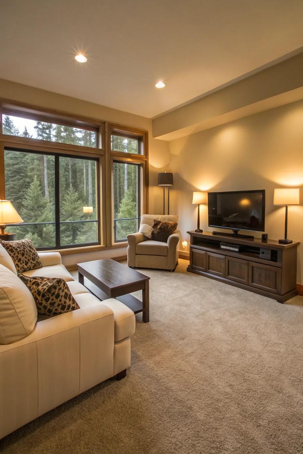 Texture-rich carpets invite comfort and intrigue.