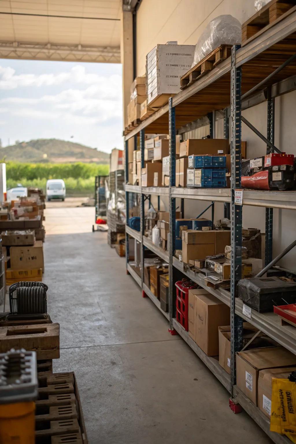Flexible shelving dimensions cater to an extensive range of storage needs.
