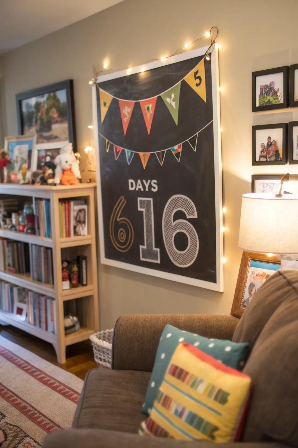 Countdown posters build excitement for homecomings.