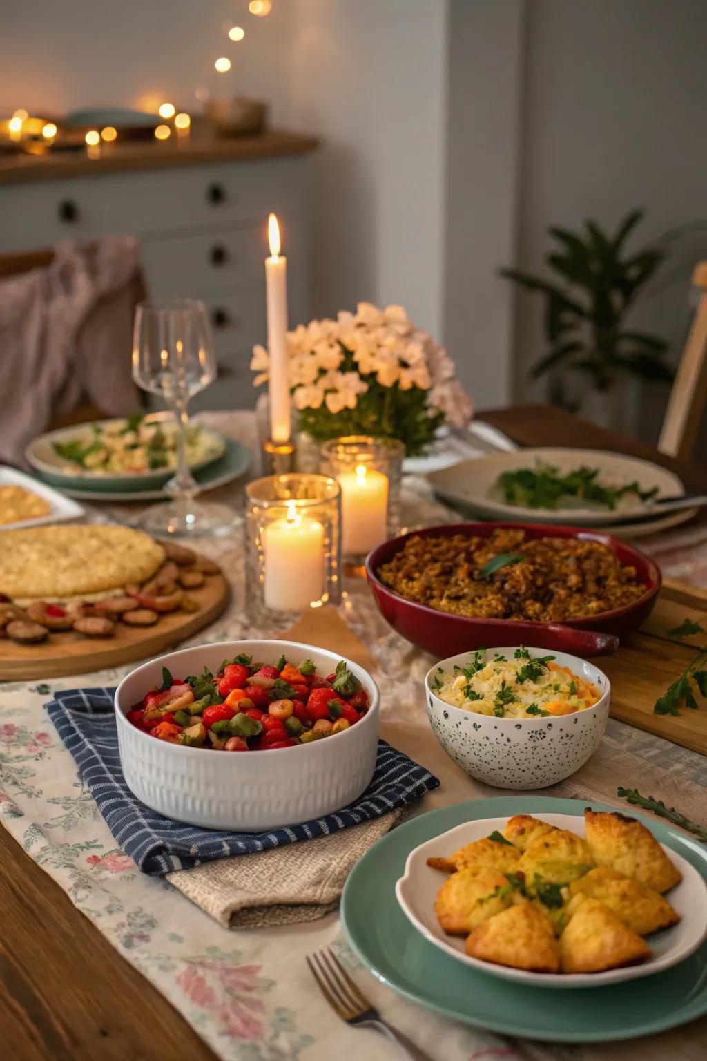 A comforting, home-cooked meal greeting loved ones.