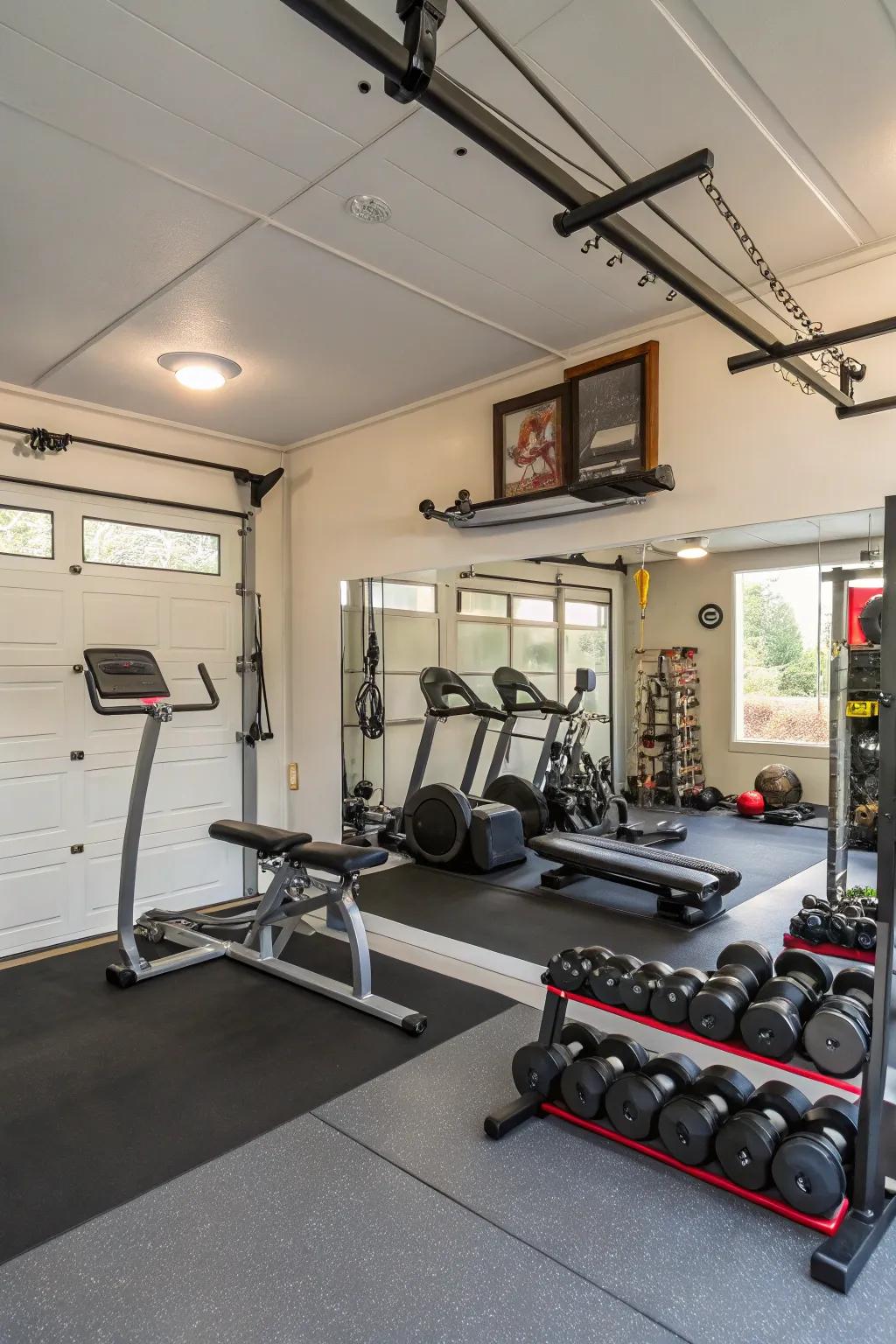 Bring fitness home with a gym setup that motivates and inspires.