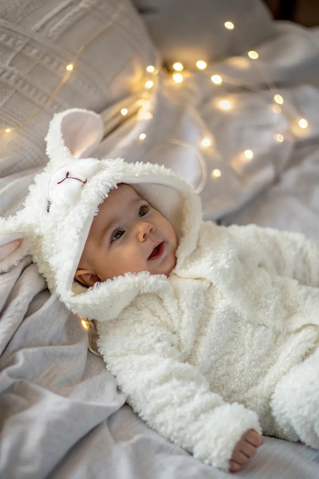 Snuggle up with this impossibly cute lamb costume.