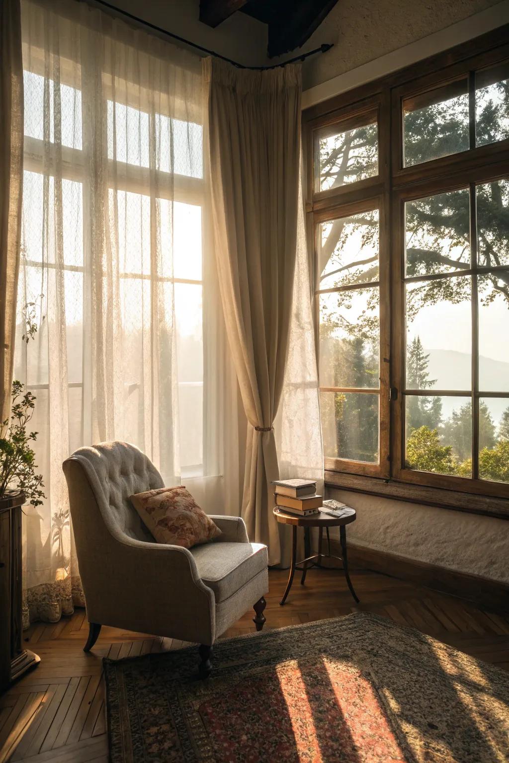 Natural light to brighten up rooms.
