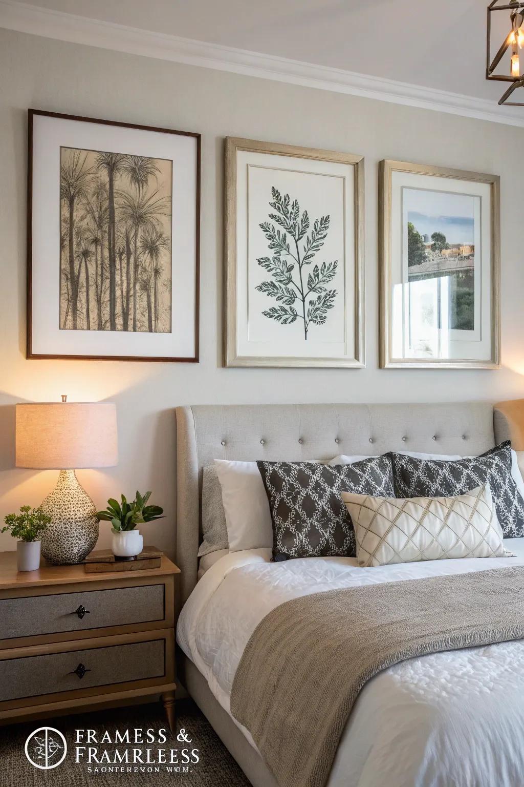 Decide on the ideal finish with encased or unencased art.