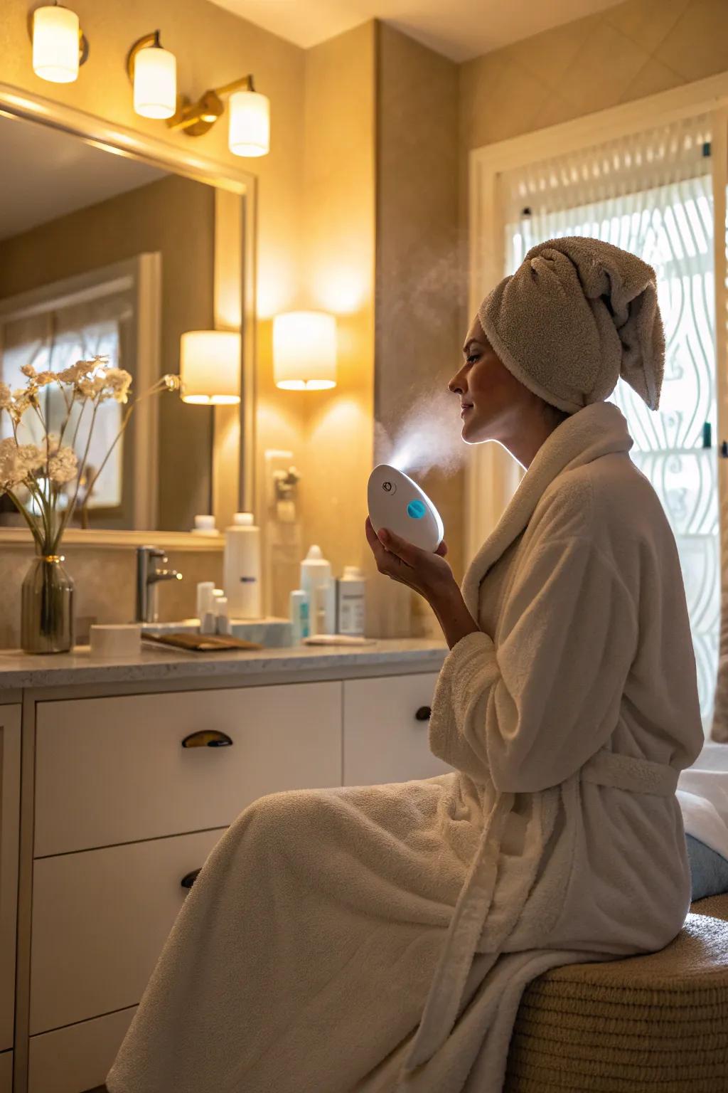 Facial steaming is a revitalizing way to improve your spa routine.