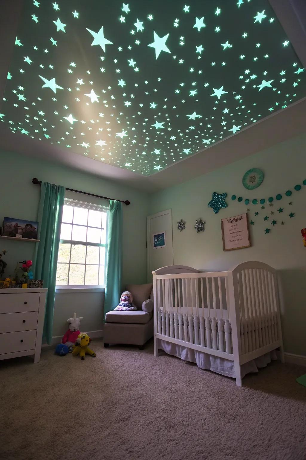 A celestial canopy featuring twinkling stars for magical evenings.