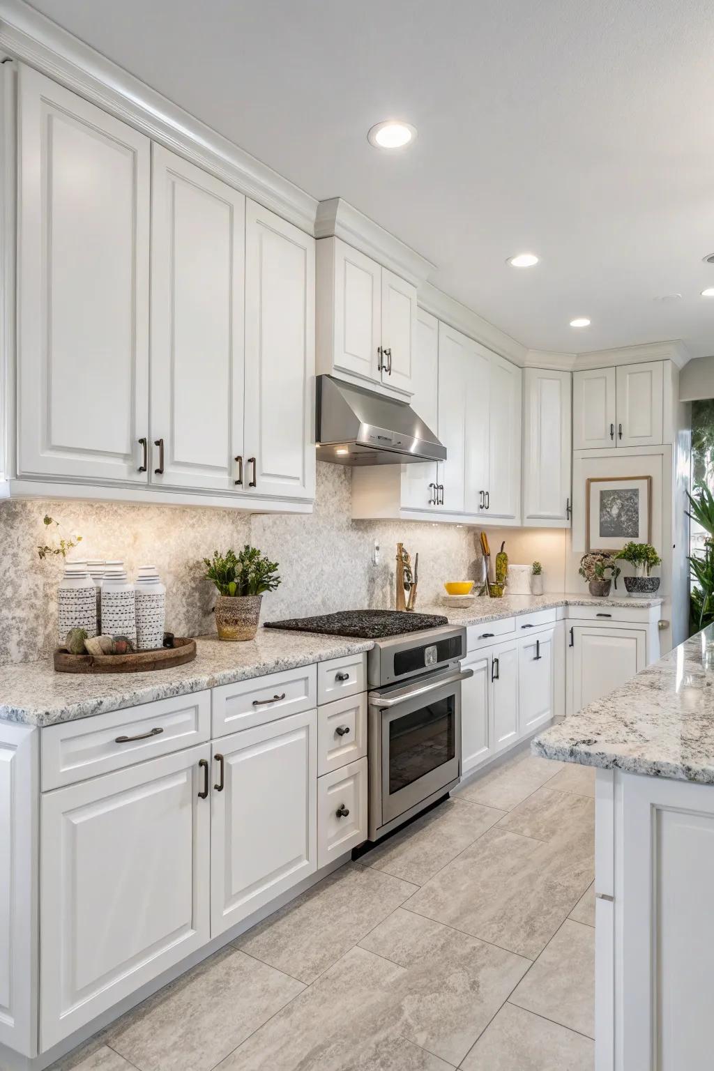 The kitchen's sleek and contemporary design is emphasized by a minimalist backsplash.