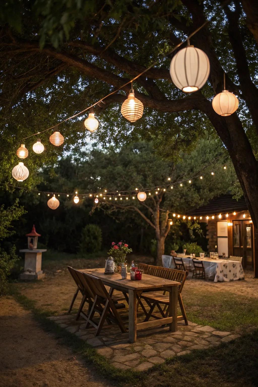 Beacons introduce a rustic and snug sensation to your backyard.