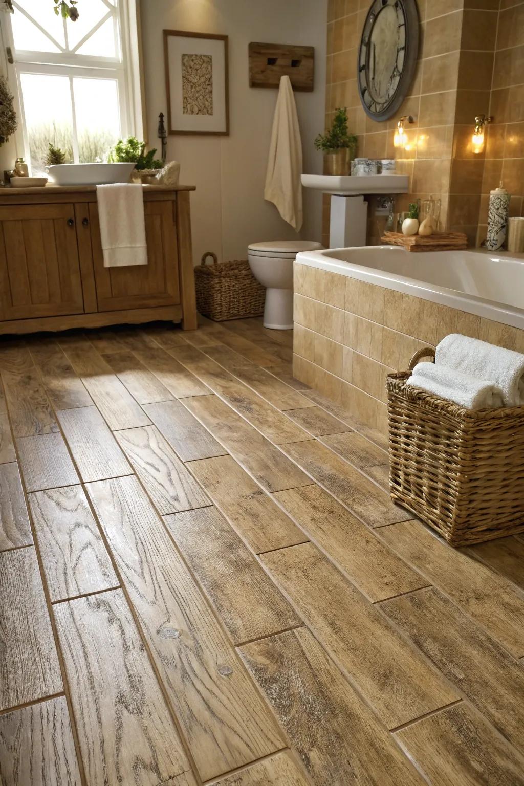 Timber-effect floorings present the warmth of timber through effortless upkeep.