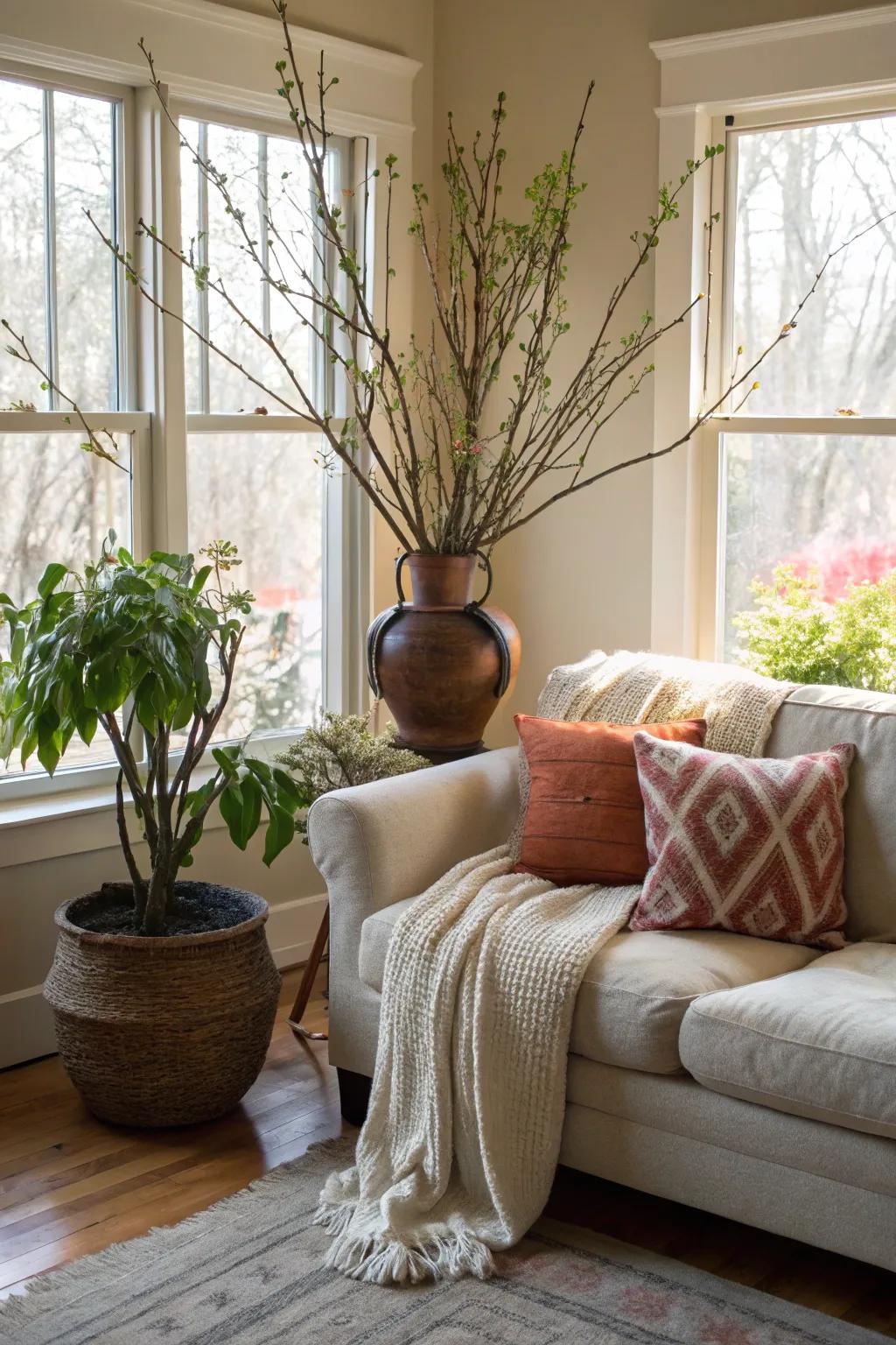 Plant life injects vibrancy and vitality into interior spaces.