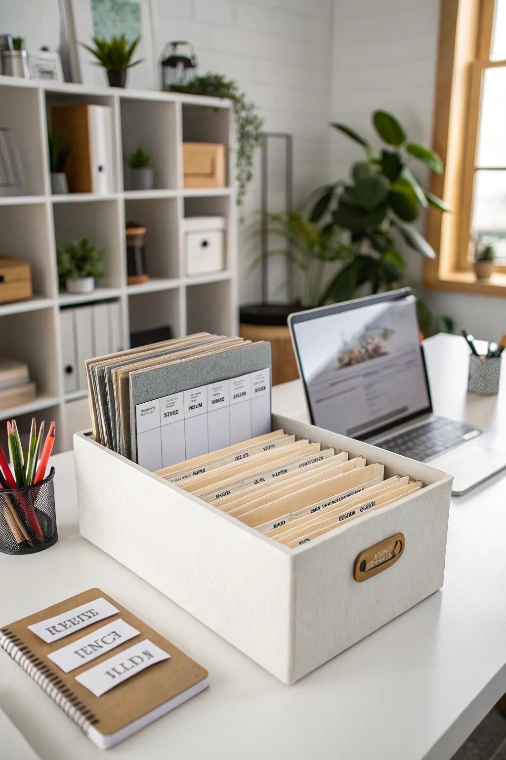 Never skip a payment with a reminder file system.