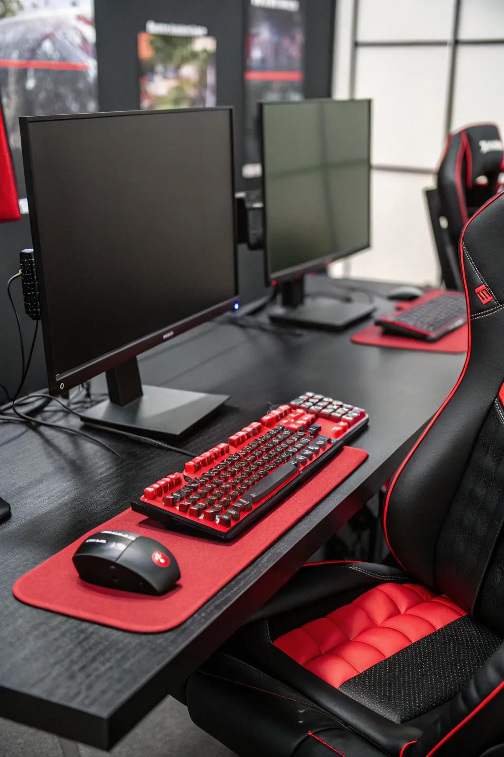 Multiple displays enhance the gaming engagement, granting a broader field of vision.