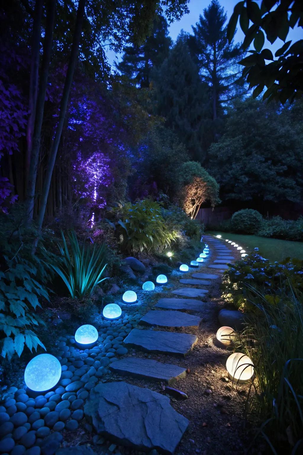 Highlight your yard with magical, shining accents.