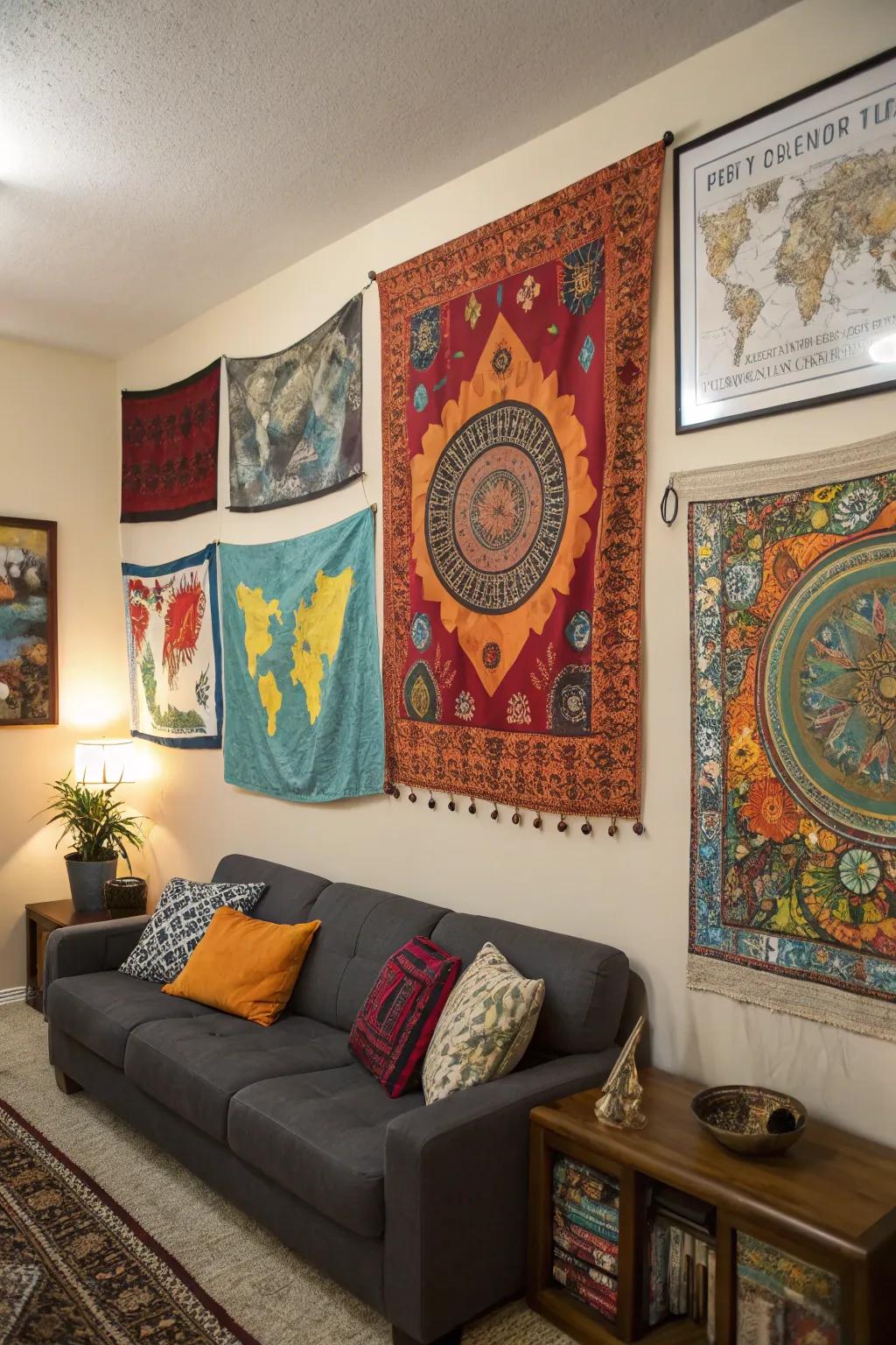 Cultural art lends a global style to your design.