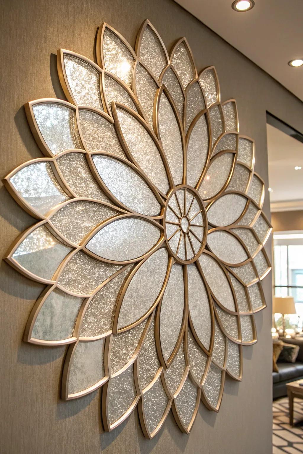 Blossom mirror themes infuse reflective splendor into any locale.