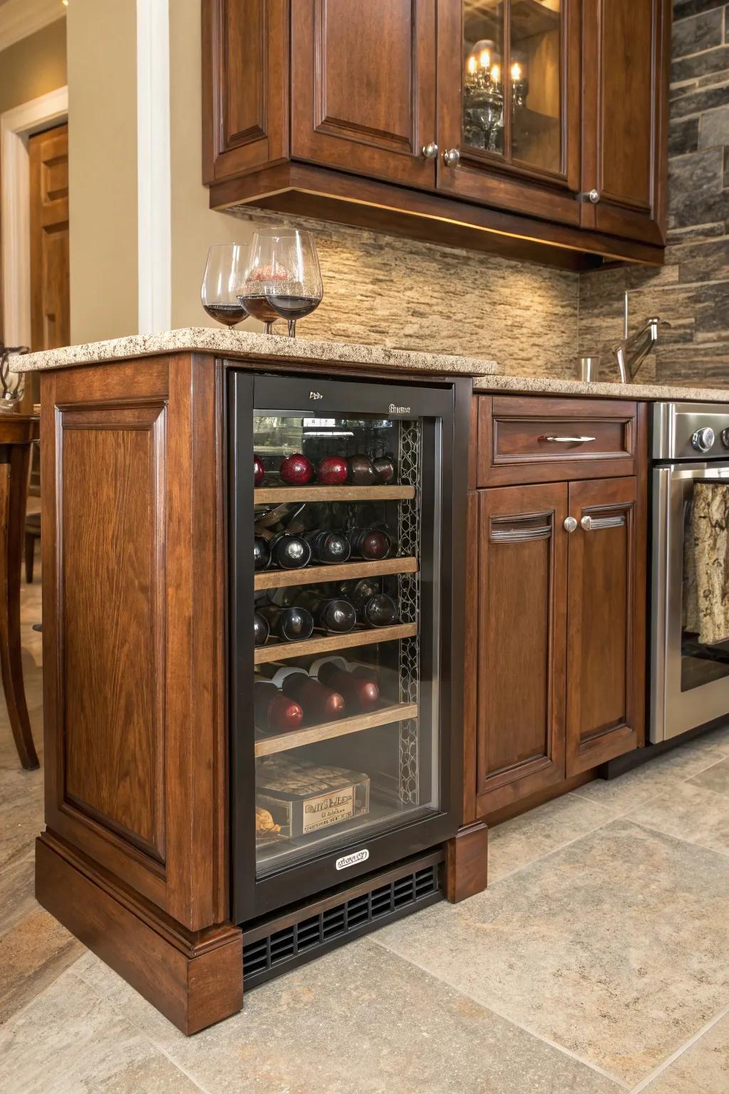 A custom finish allows your drink chiller to blend seamlessly with your decor.