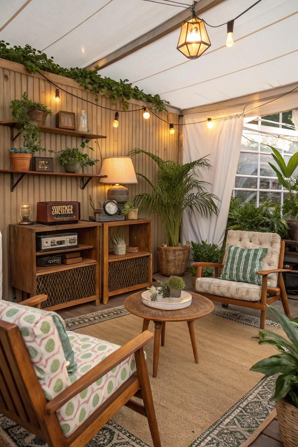 A charming classic cabana showcasing nostalgic design.