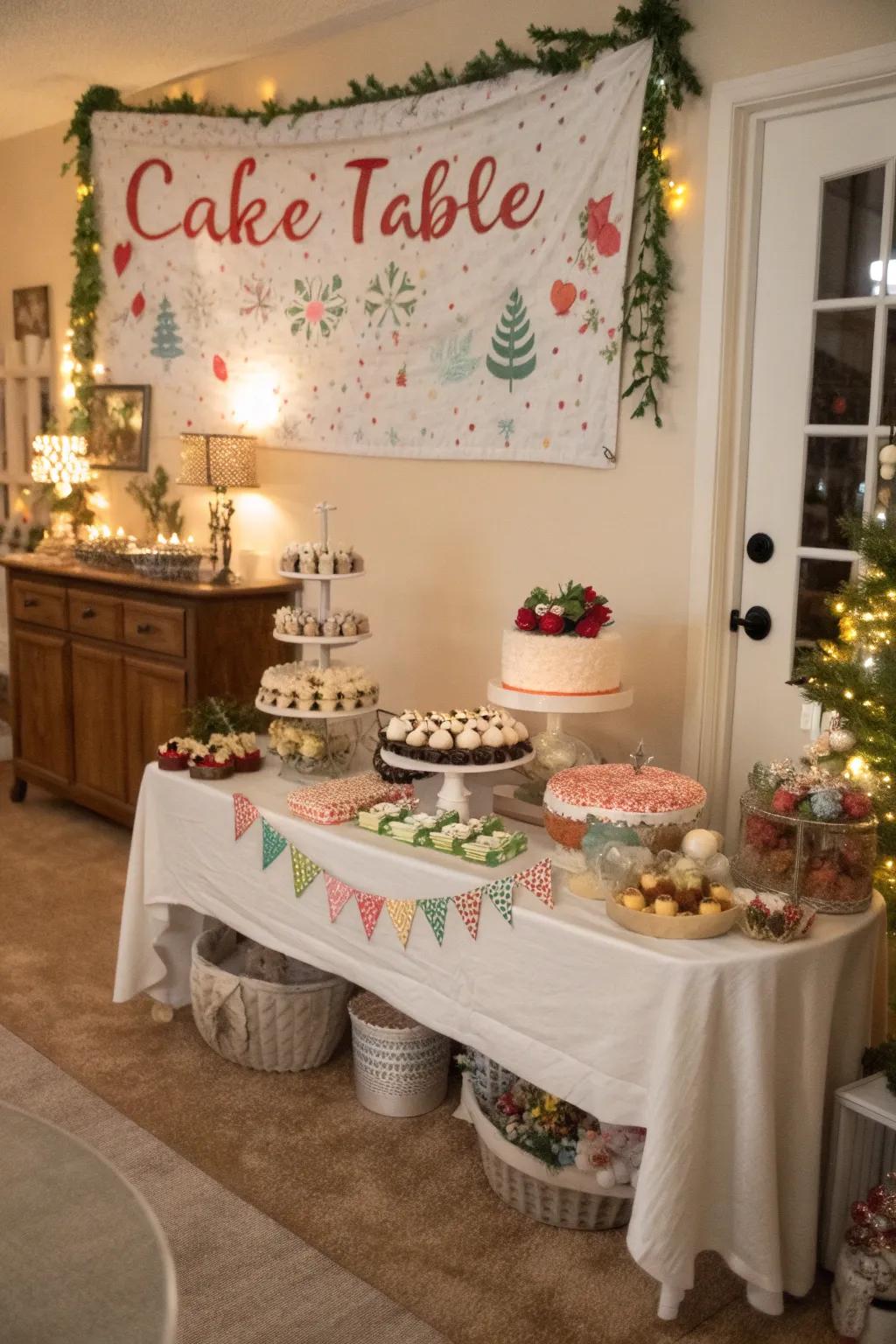 A dessert showcase with a personalized scene, injecting a distinctive touch to the display.