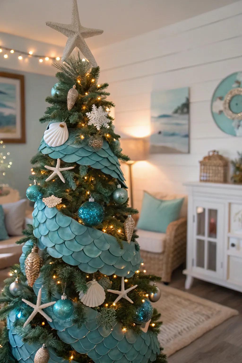 A magical aquatic tree that captures the allure of the ocean.