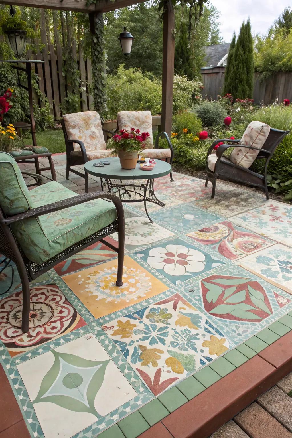 Repainted floorings: unleash your imagination with shade.