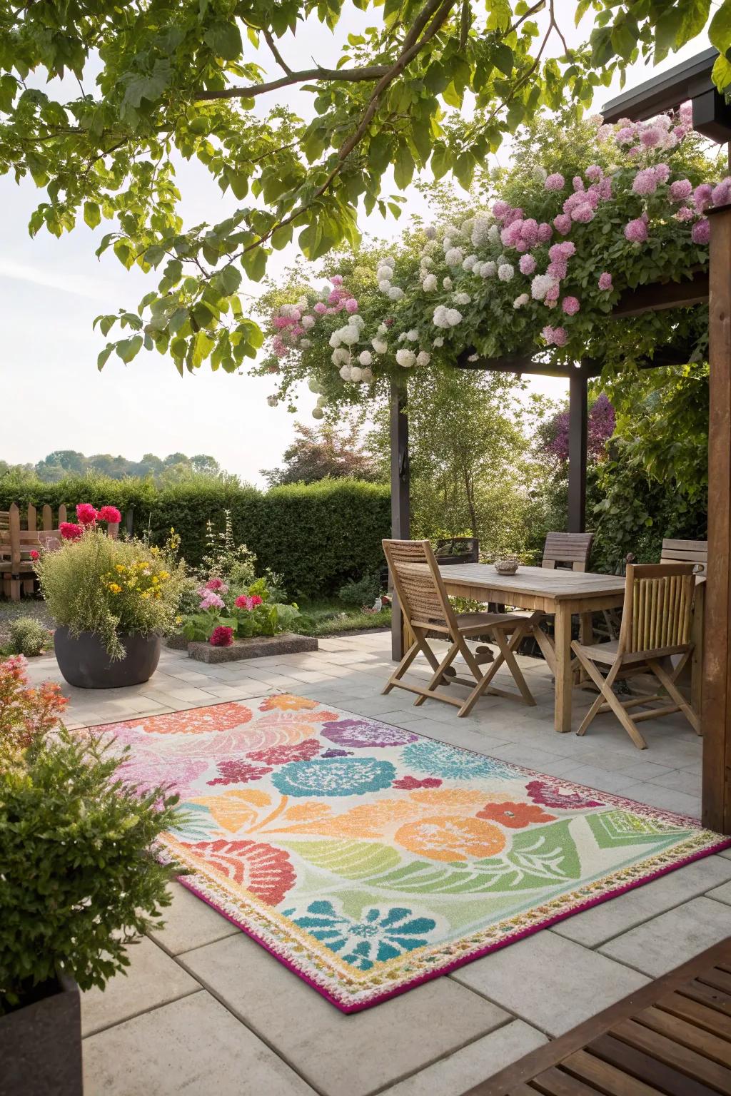 An outdoor mat can quickly elevate your patio's style.