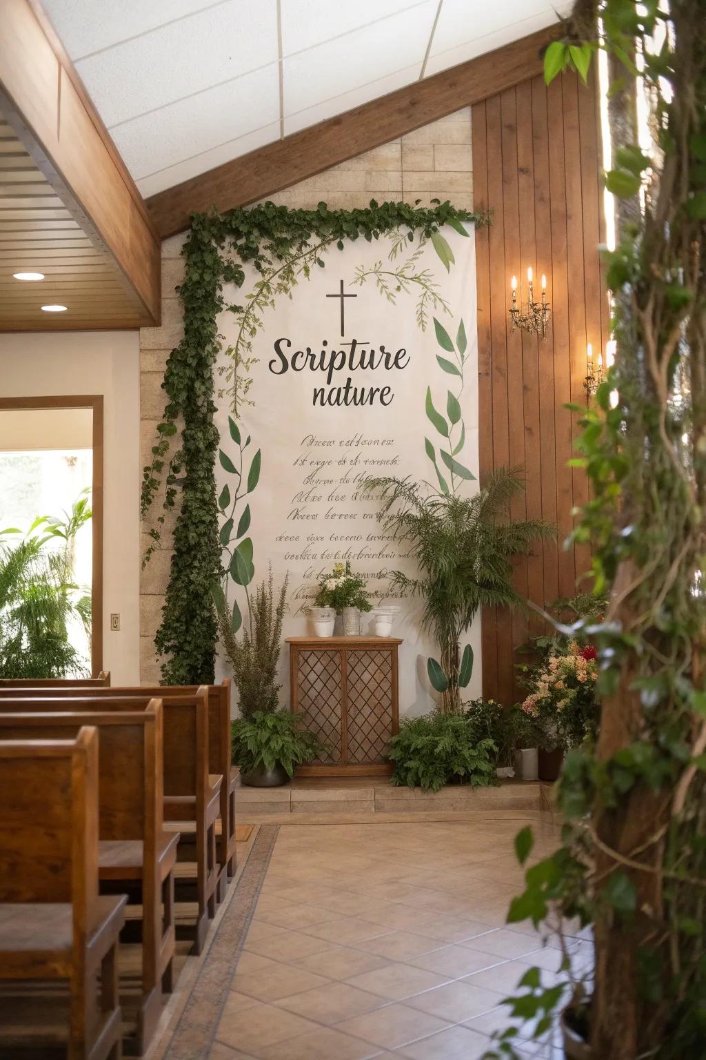 Nature-inspired art connects faith with tranquility.