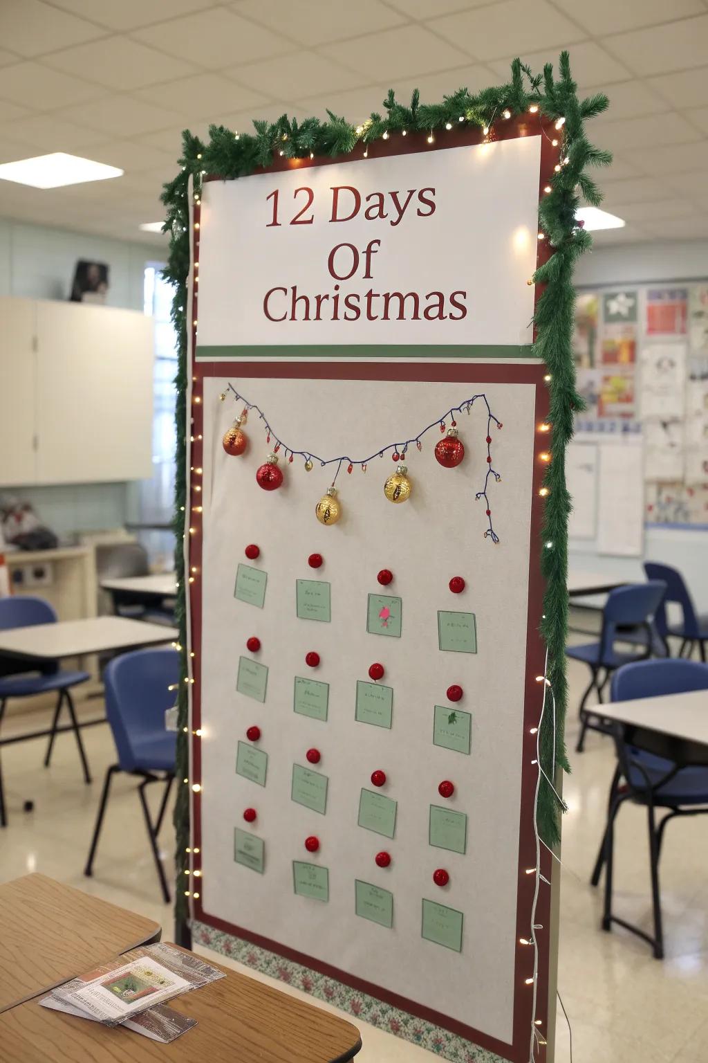 Count down to Christmas with daily math challenges.