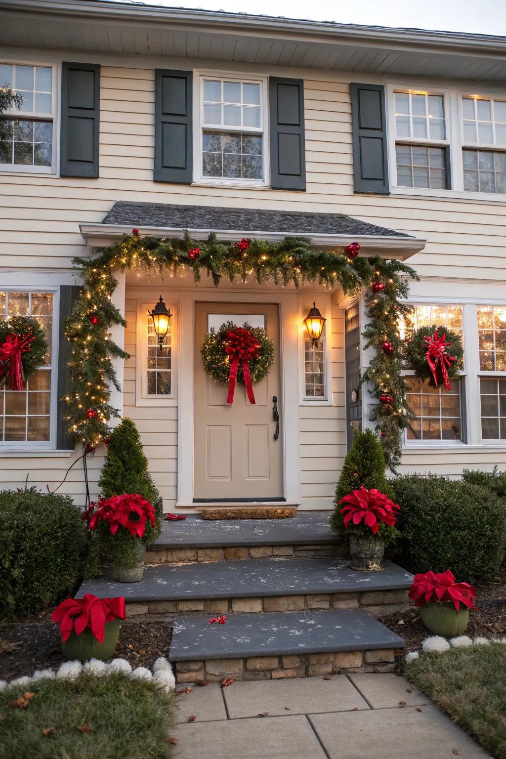 Garlands and chaplets channel classic holiday elegance across any abode.