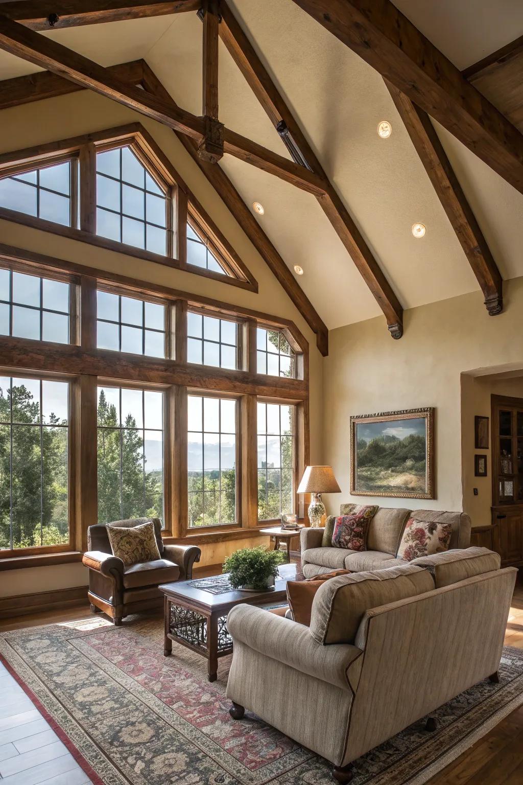 Architectural attributes like expansive fenestrations usher in natural irradiance and allure to this expanse.