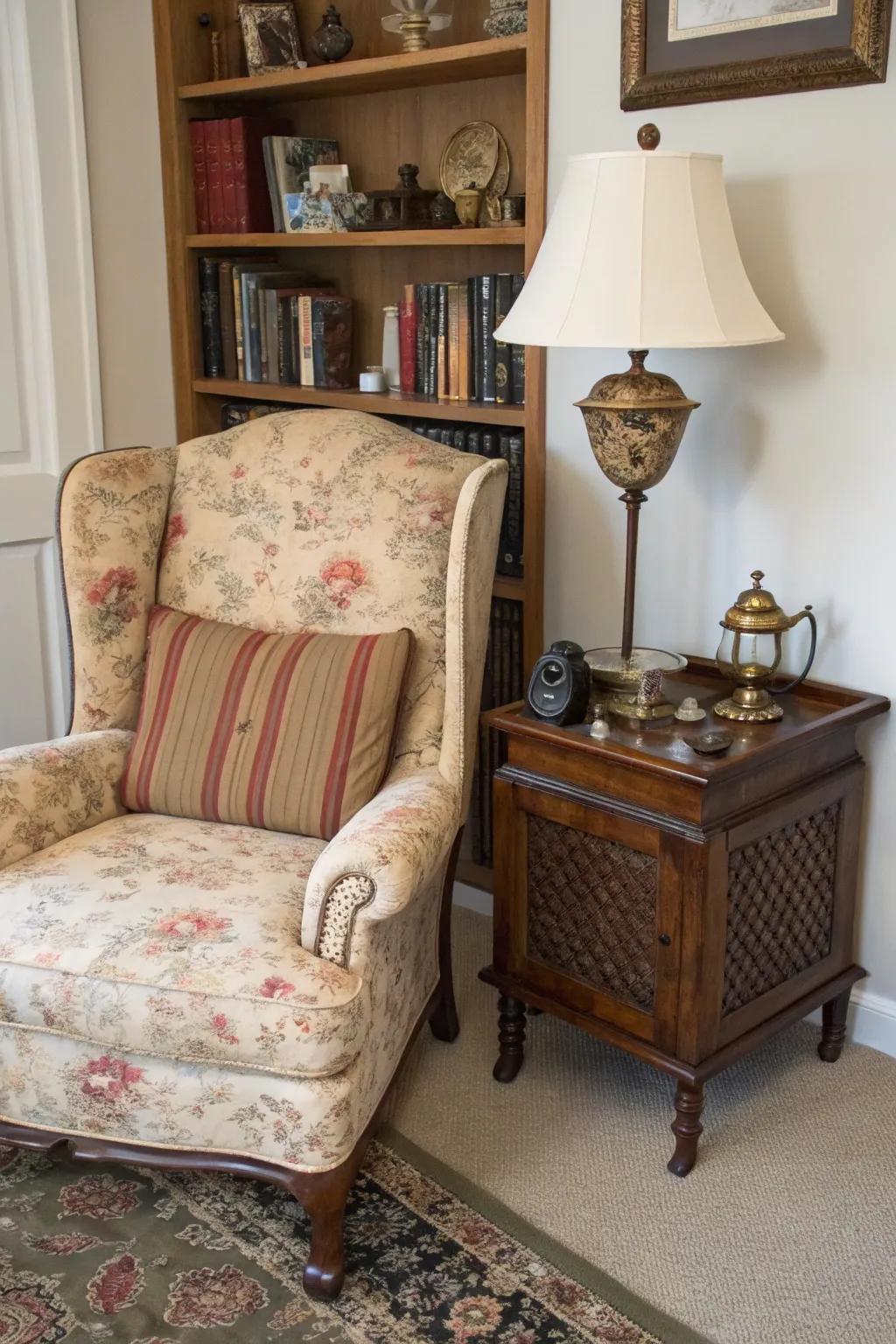 Old-fashioned discoveries that add levels of past and charm.