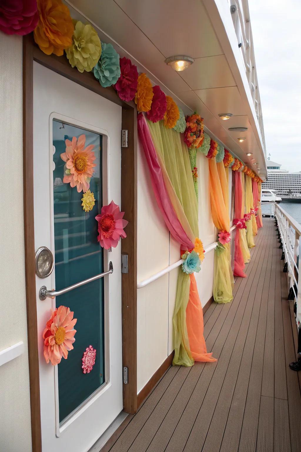 Homemade crafts give your cruise door individuality.