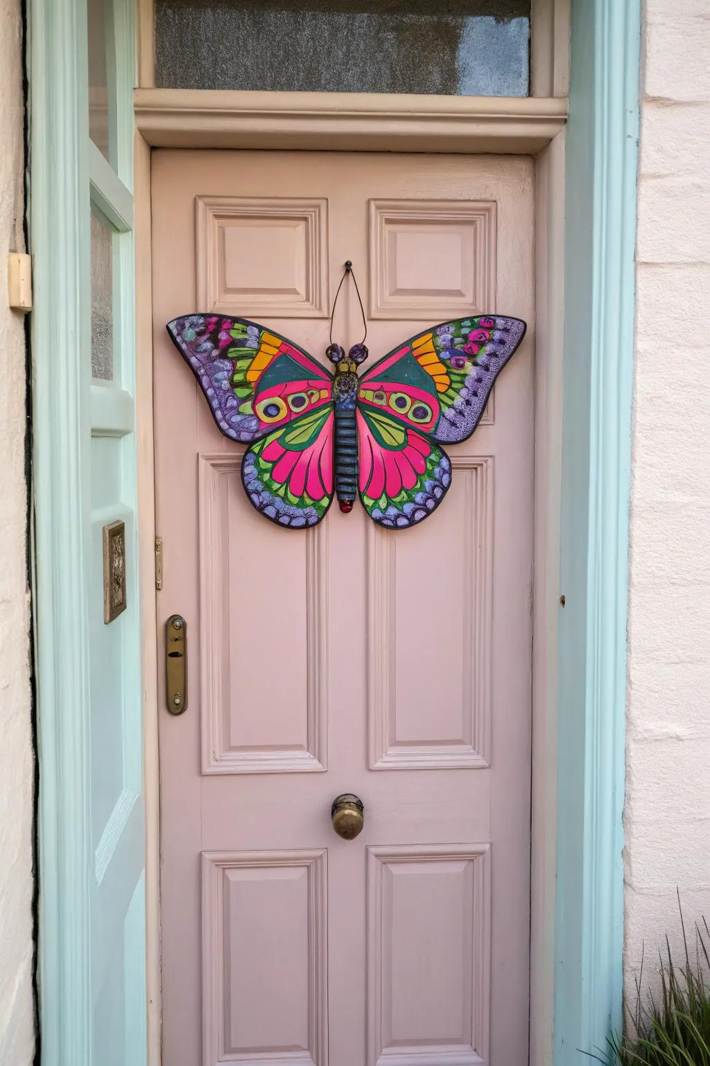An ethereal flutterby entrance piece for a hint of enchantment.