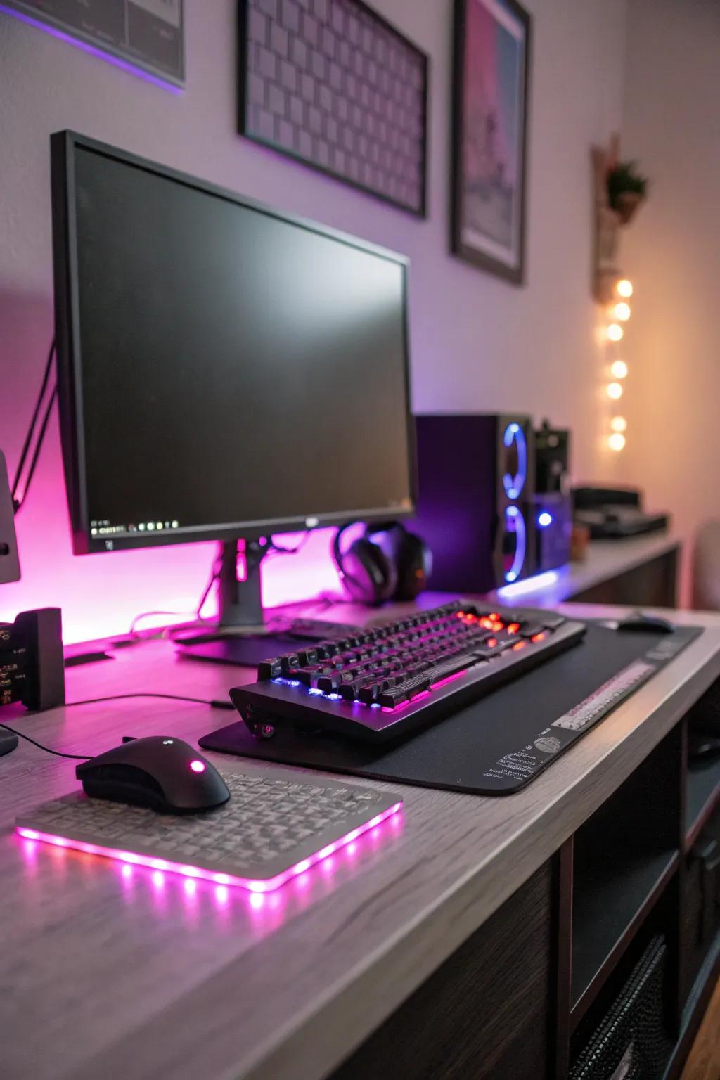 Chroma illumination introduces a lively nuance to your PC station.