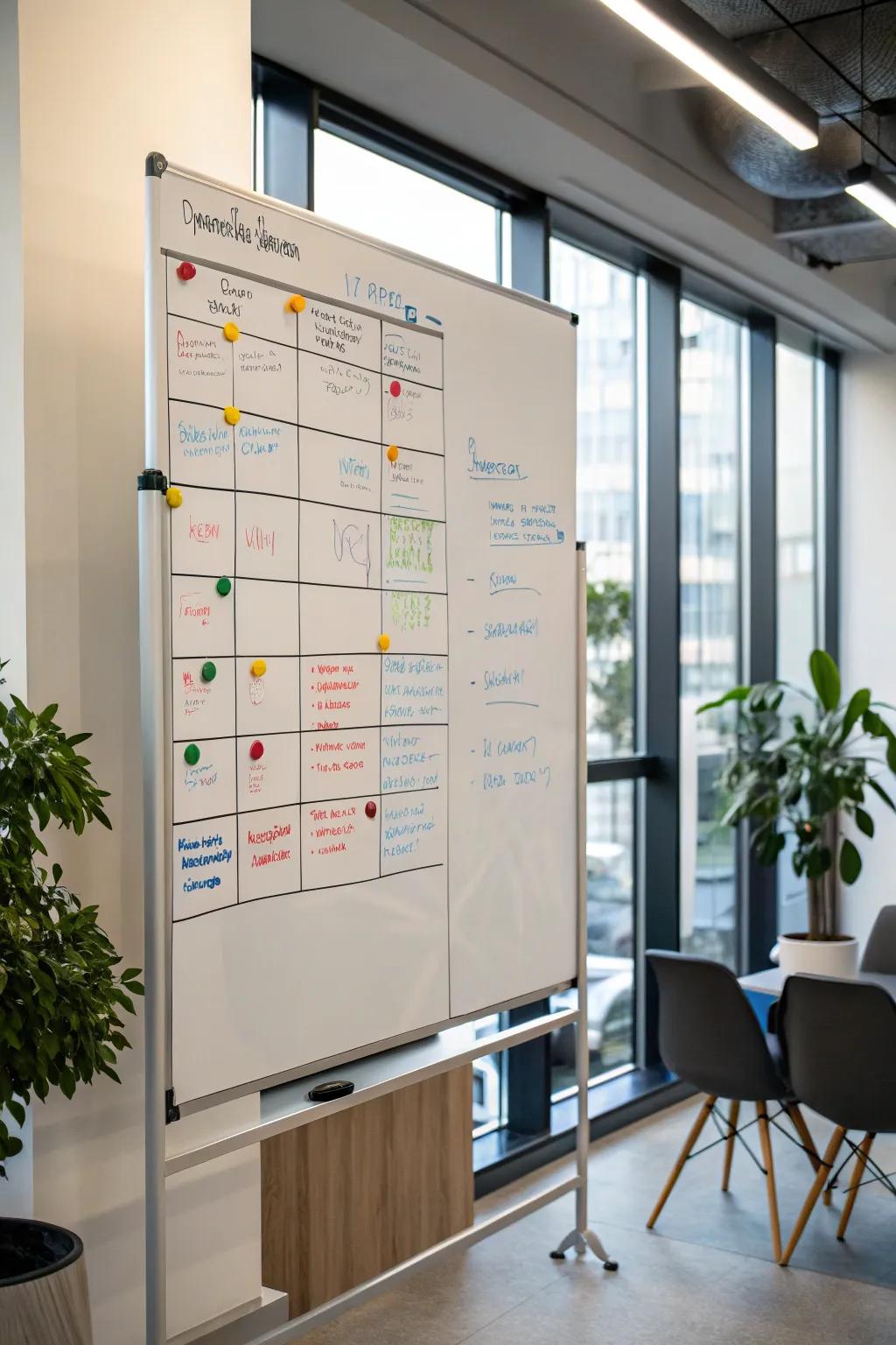 Organize your tasks with a color-coded system.