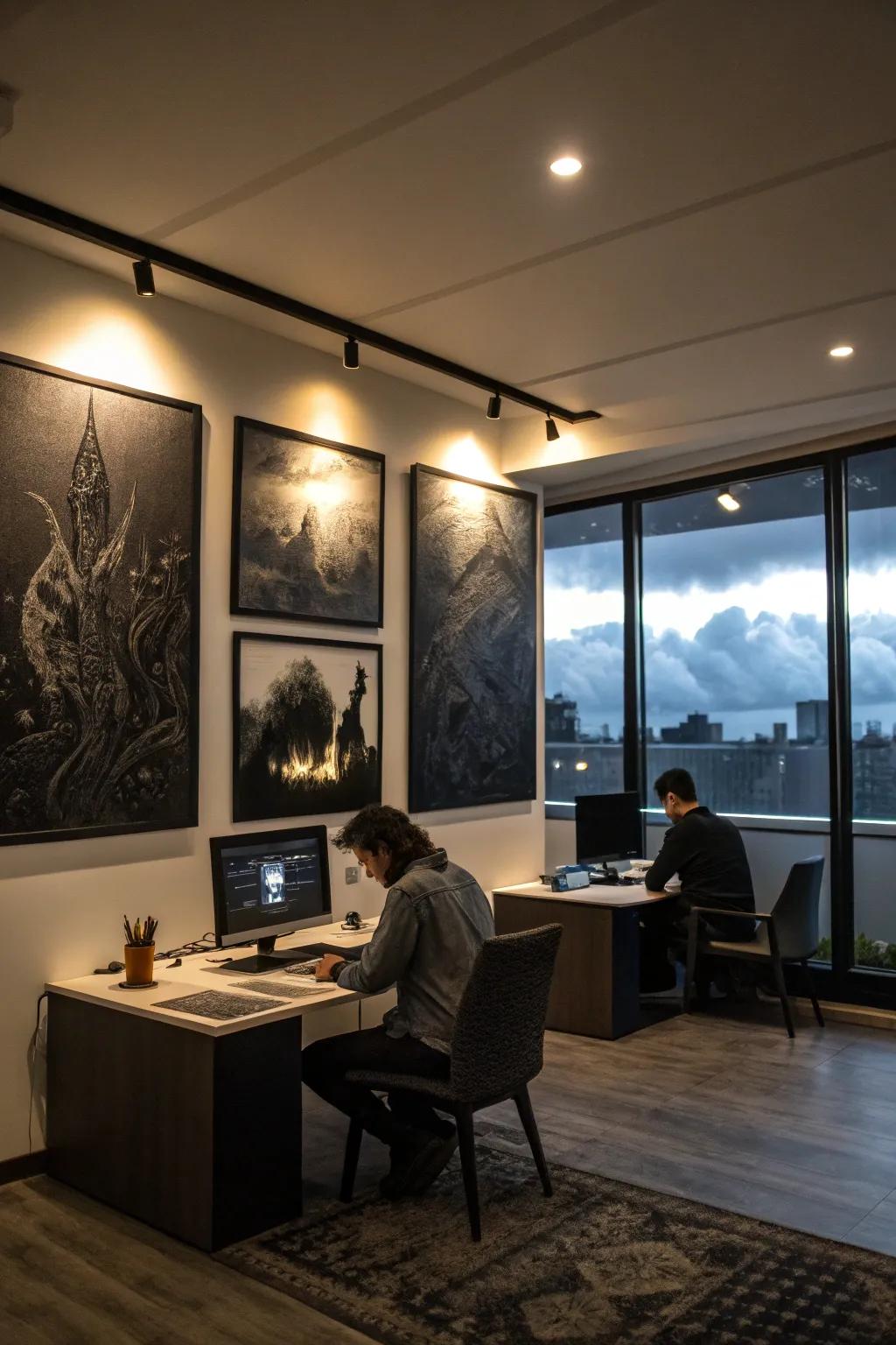 Deep-themed artistic creations append depth and individuality.