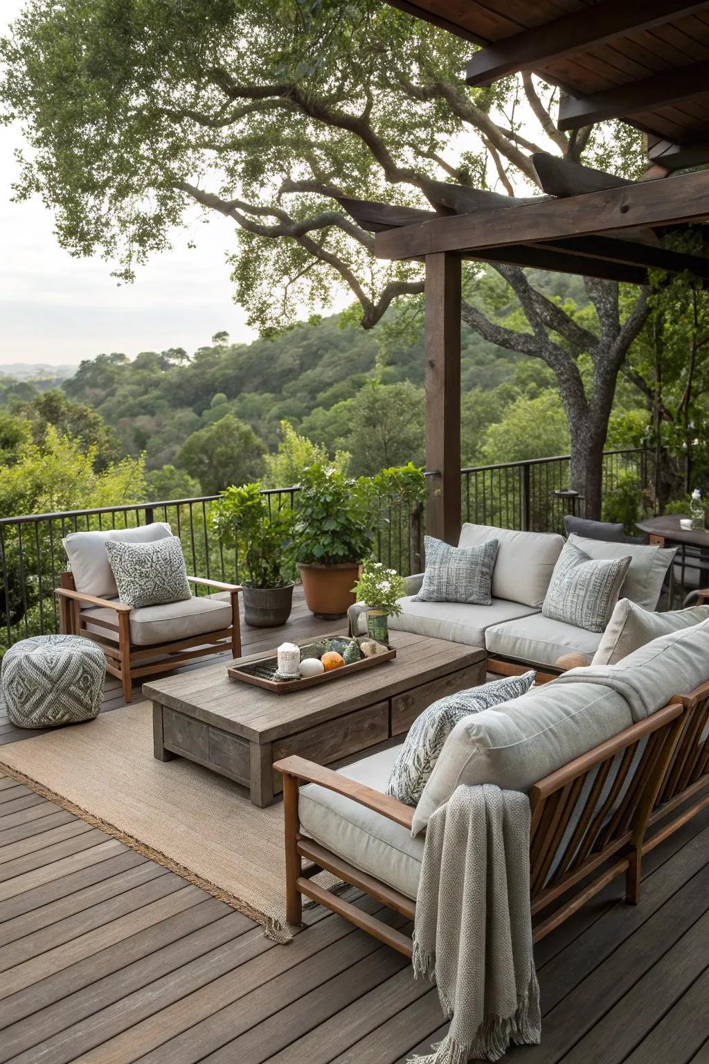Comfortable seating turns your deck into the ultimate spot to relax.