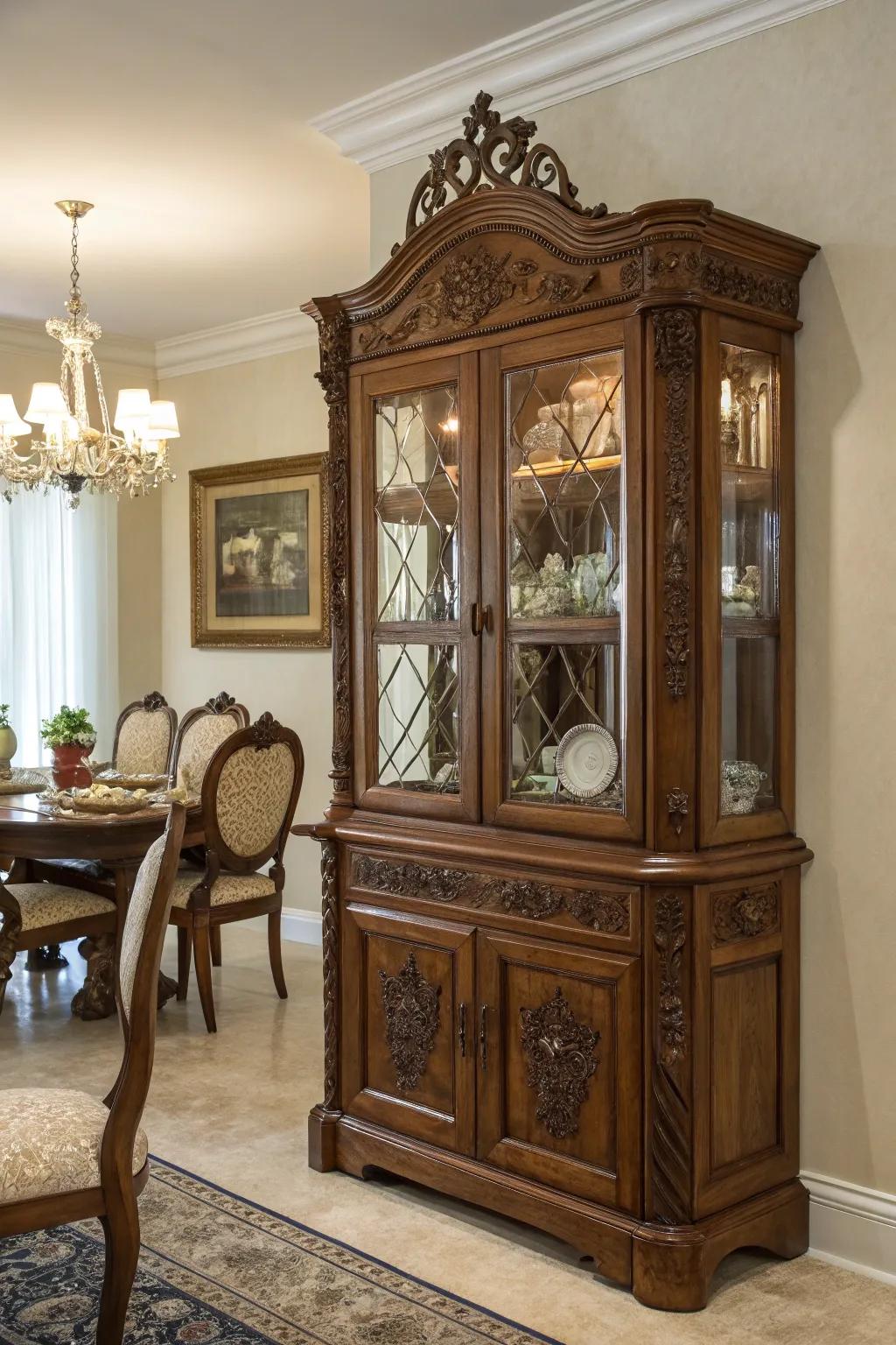 Incorporate history with a vintage cabinet.