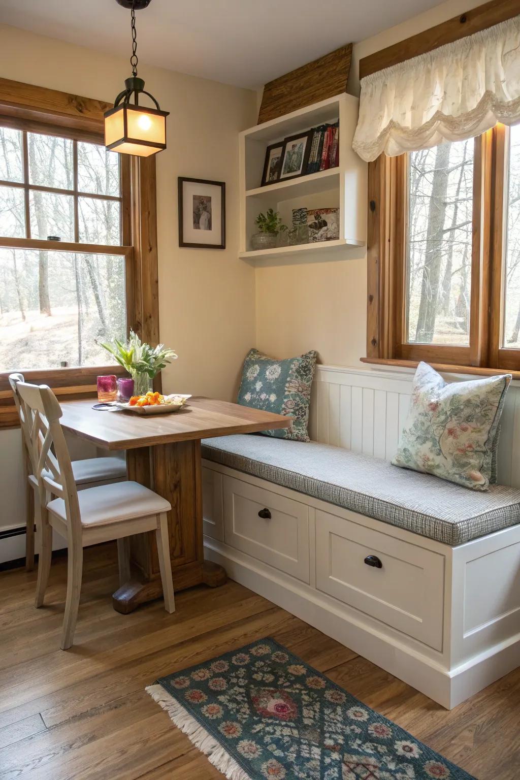 Multi-functional furniture is excellently suited for compact spaces, providing both storage and practical use.