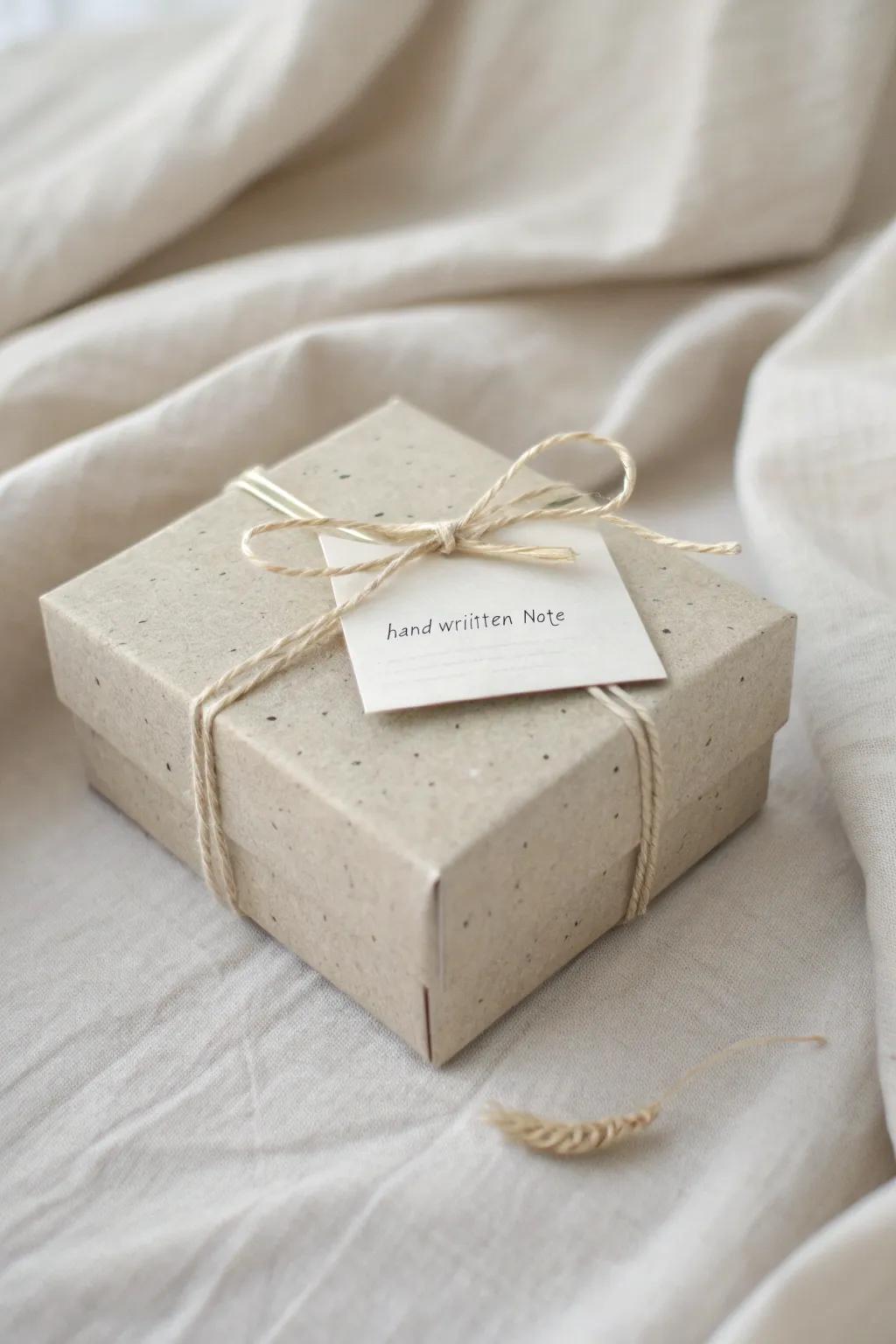 Imbue your gifts with heartfelt simplicity and elegance through handwritten notes.
