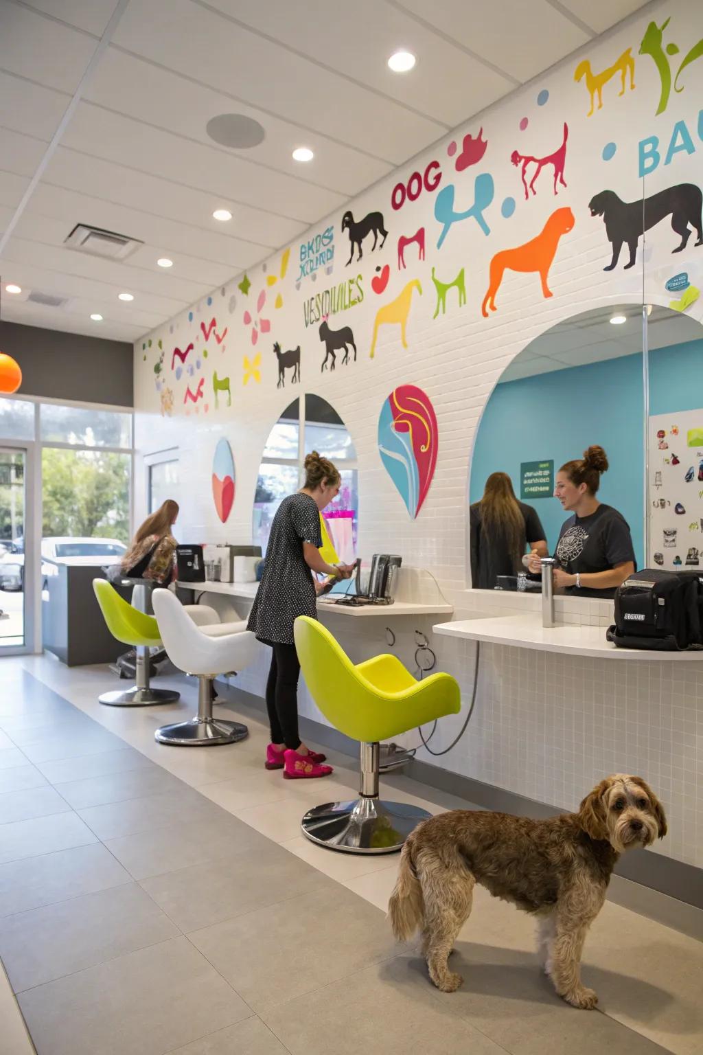 Modern ornamental touches imbued with a jovial, sophisticated essence.